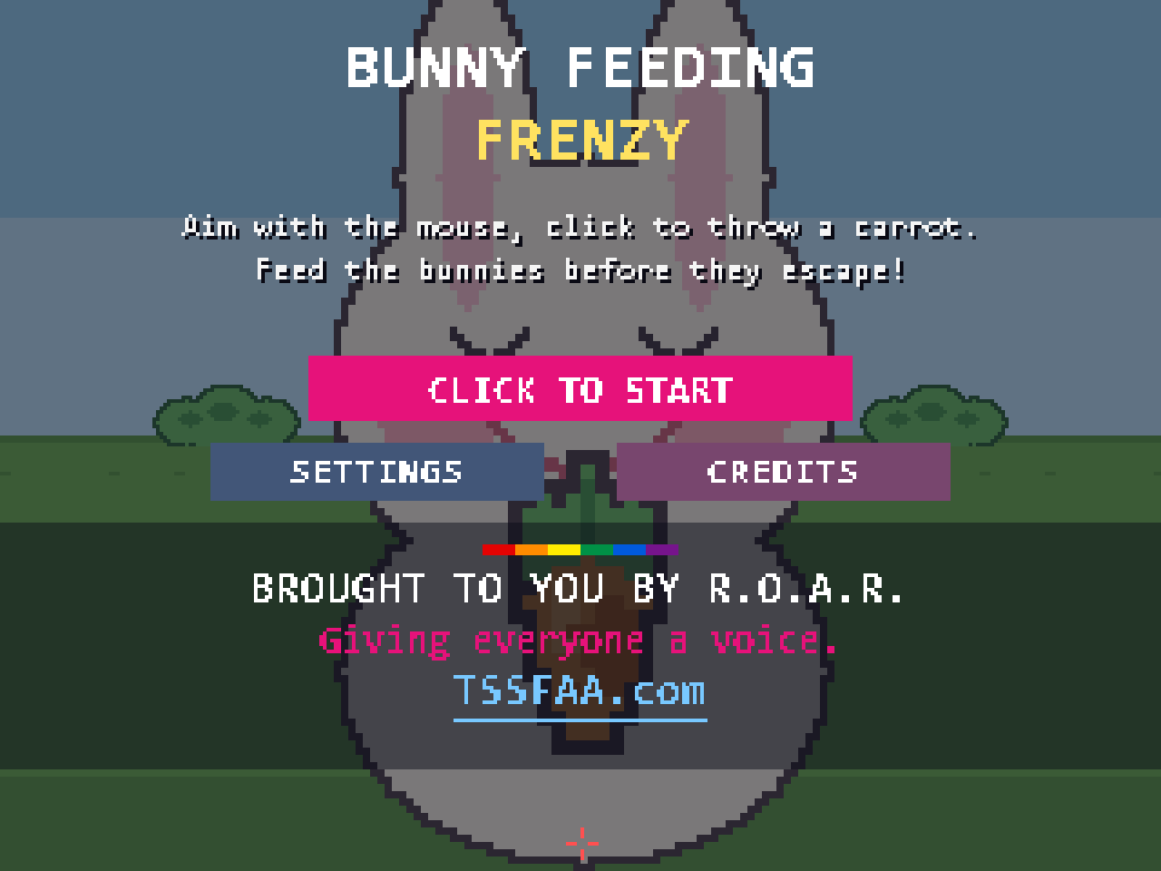 Bunny Feeding Frenzy title screen