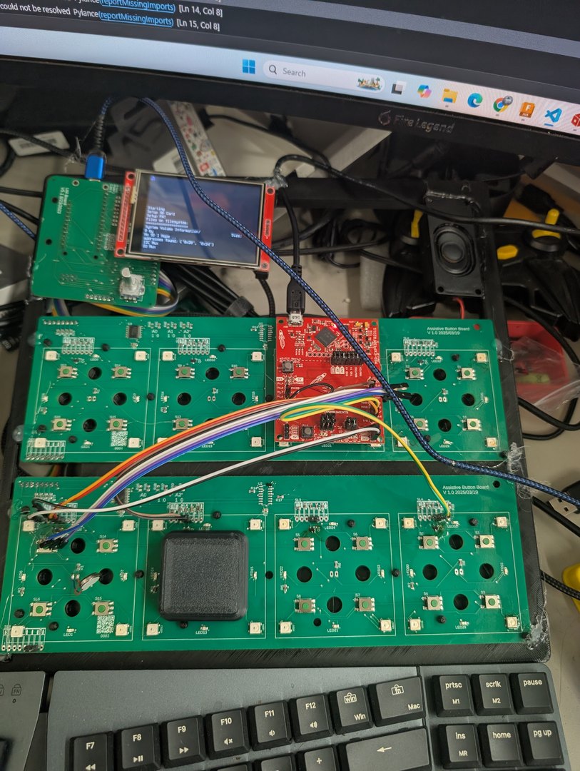 Assistive button boards cluster + LCD + MSP430