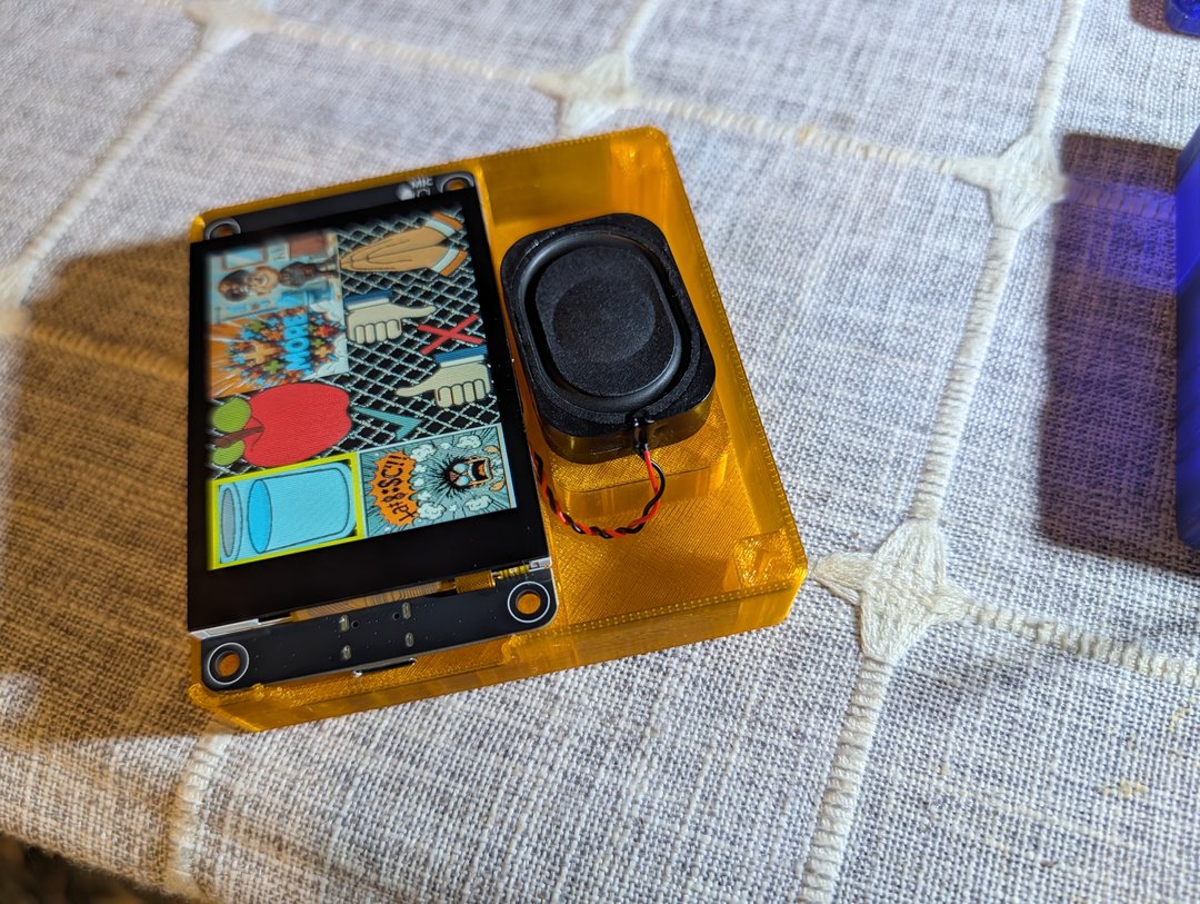 V3 CYD orange case with removable speaker + mic cutout