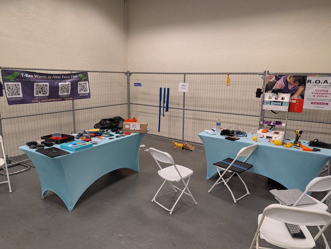 R.O.A.R. booth setup on-site at Open Sauce — FS.219 260024